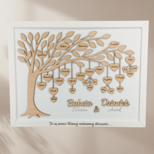 Obraz 3D w ramie Drzewo Więzi - wyjątkowy prezent podziękowanie