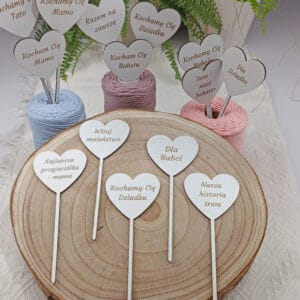 Serce na piku - drobny dodatek do bukietów